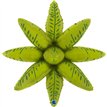 27in DECO-TROPICAL LEAVES AIR FILL FOIL BALLOON
