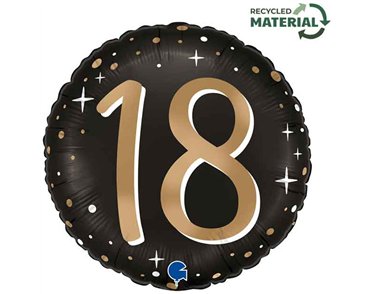 18in SPARKLING 18 FOIL BALLOON