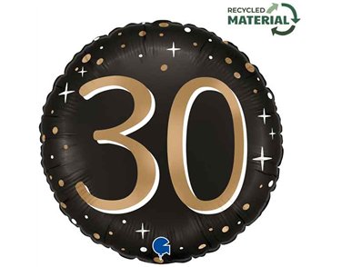 18in SPARKLING 30 FOIL BALLOON