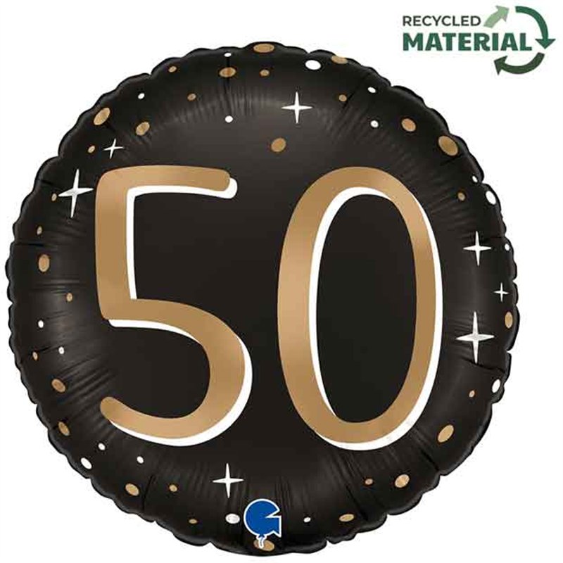 18in SPARKLING 50 FOIL BALLOON
