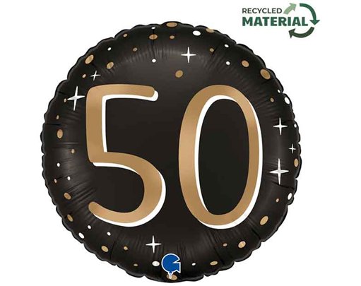 18in SPARKLING 50 FOIL BALLOON