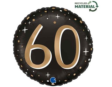 18in SPARKLING 60 FOIL BALLOON