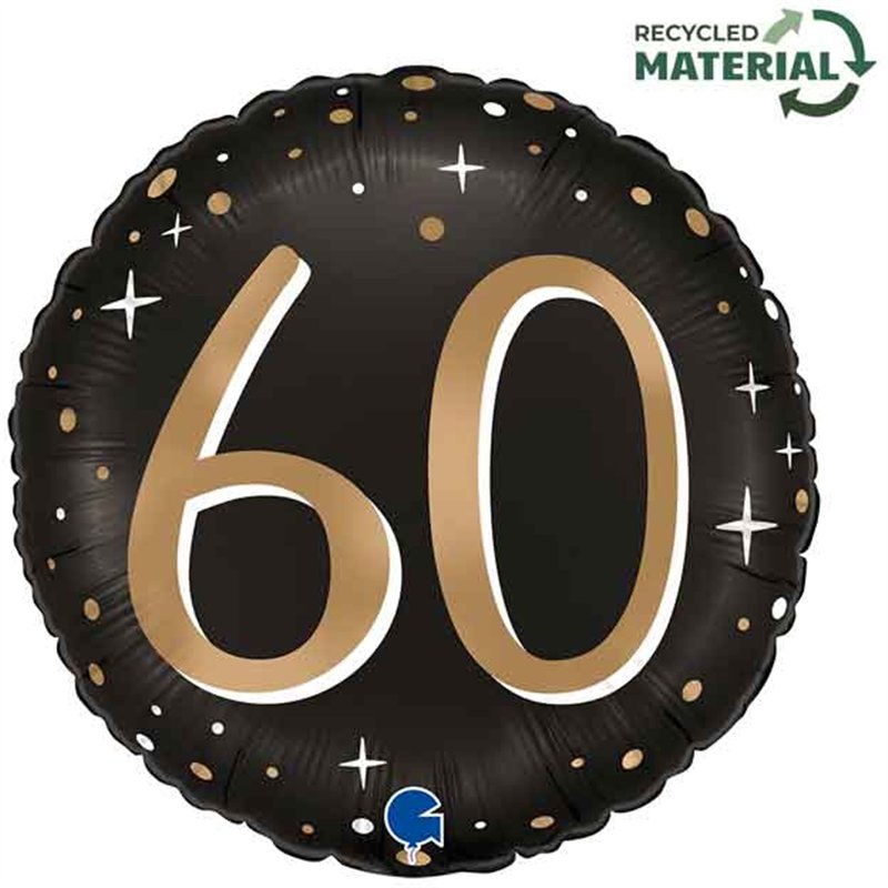18in SPARKLING 60 FOIL BALLOON