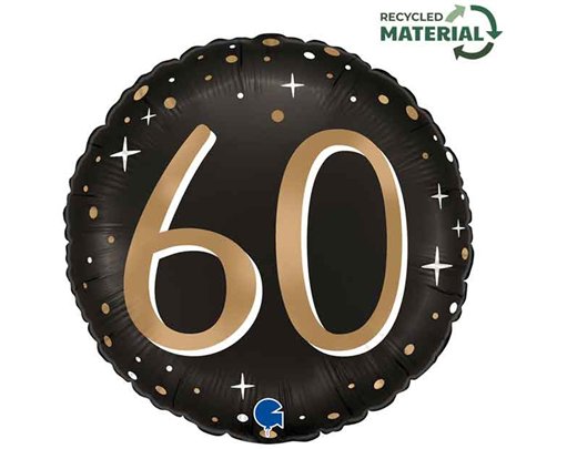 18in SPARKLING 60 FOIL BALLOON