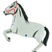 WHITE HORSE SHAPED FOIL BALLOON