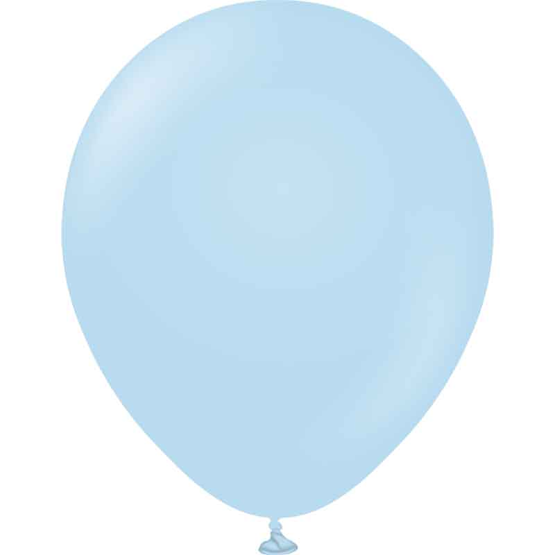 100PK 12in MACARON BLUE KALISAN LATEX