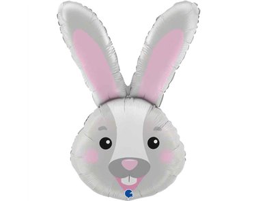 37in BUNNY HEAD FOIL BALLOON