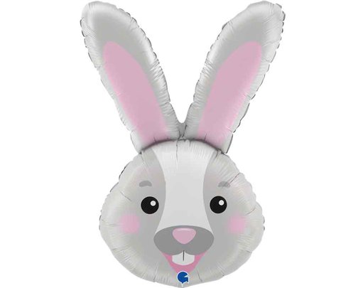 37in BUNNY HEAD FOIL BALLOON