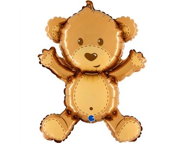 19in CUTE BEAR FOIL BALLOON