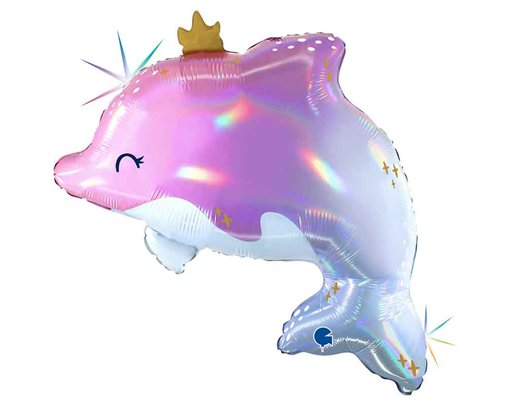 32in GLOWY DOLPHIN FOIL BALLOON