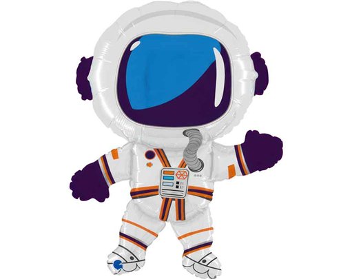 36in HAPPY ASTRONAUT FOIL BALLOON