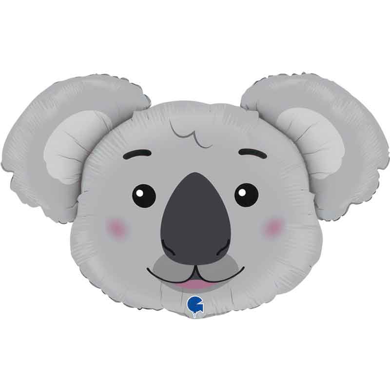 37in KOALA HEAD FOIL BALLOON