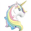 39in MACARON UNICORN HEAD FOIL BALLOON