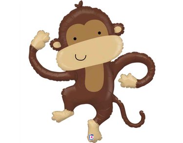 41in MONKEY BUDDY FOIL BALLOON
