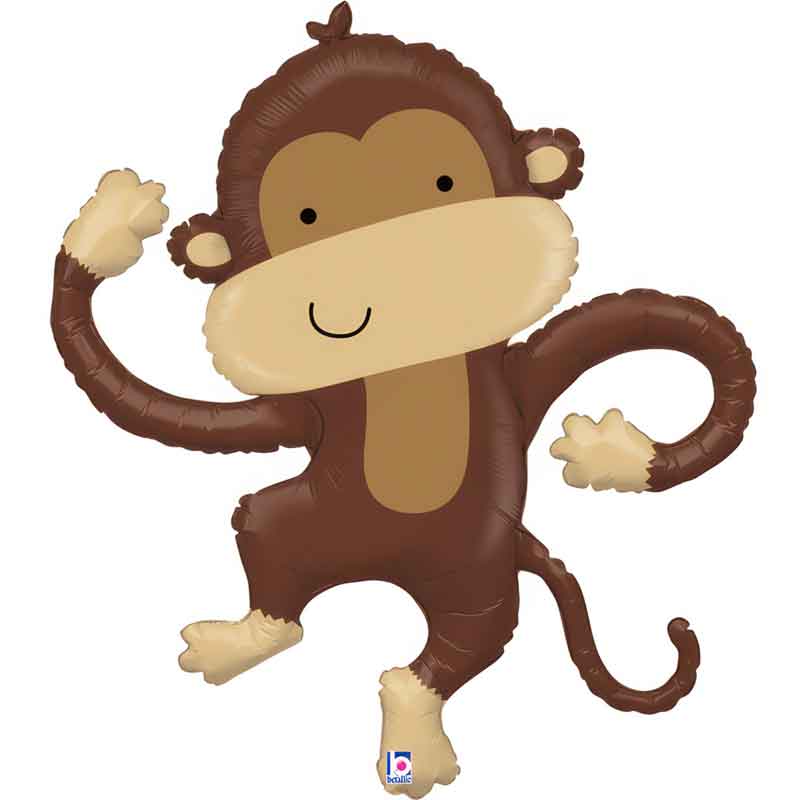 41in MONKEY BUDDY FOIL BALLOON