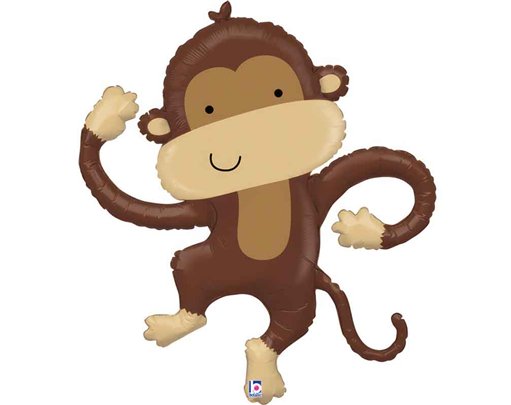 41in MONKEY BUDDY FOIL BALLOON