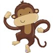 41in MONKEY BUDDY FOIL BALLOON