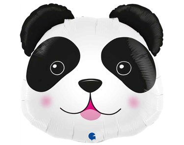 29in PANDA HEAD FOIL BALLOON