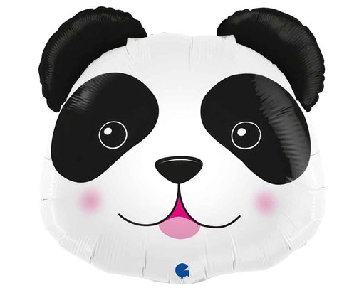 29in PANDA HEAD FOIL BALLOON