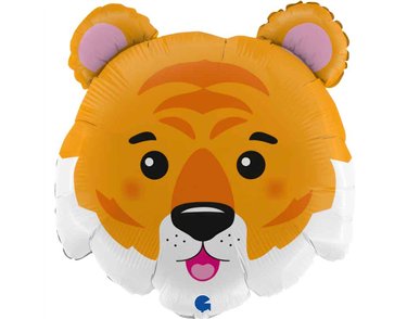 28in TIGER HEAD FOIL BALLOON