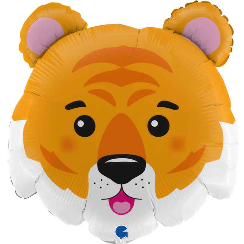 28in TIGER HEAD FOIL BALLOON