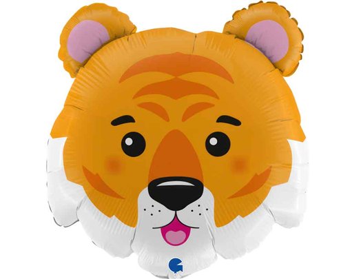 28in TIGER HEAD FOIL BALLOON