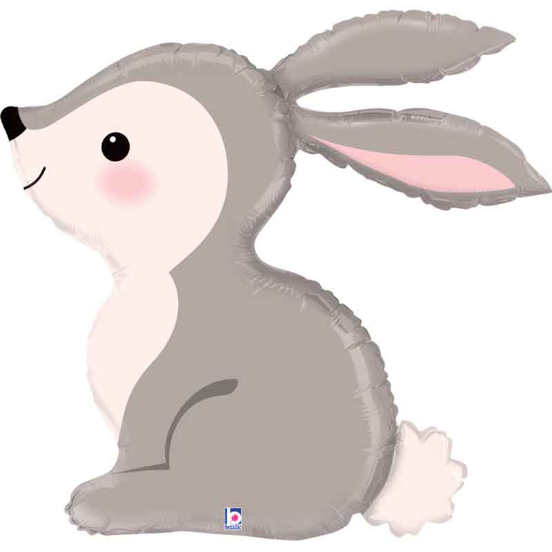 36in WOODLAND BUNNY FOIL BALLOON
