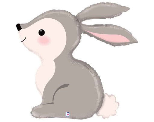 36in WOODLAND BUNNY FOIL BALLOON