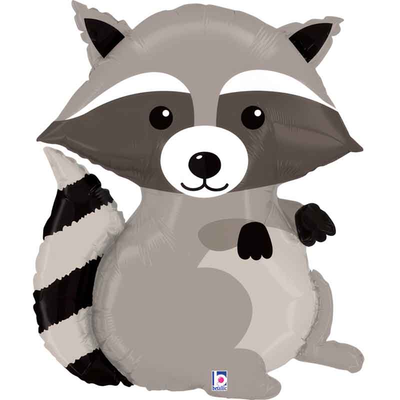 36in WOODLAND RACCOON FOIL BALLOON