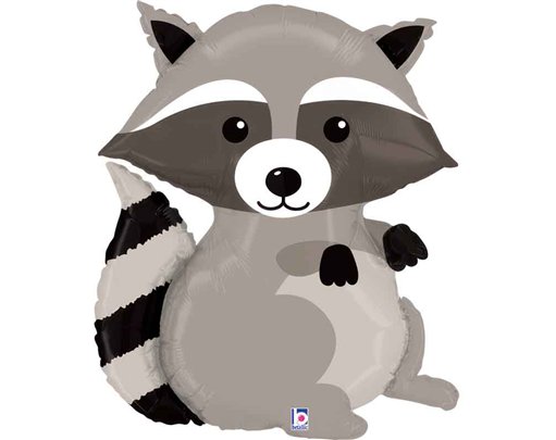 36in WOODLAND RACCOON FOIL BALLOON