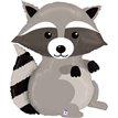 36in WOODLAND RACCOON FOIL BALLOON