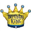 36in BIRTHDAY KING FOIL BALLOON