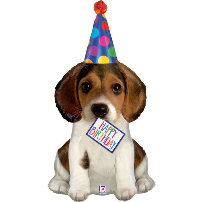 40in BIRTHDAY PUPPY FOIL BALLOON
