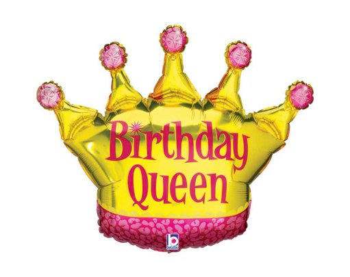 36in BIRTHDAY QUEEN FOIL BALLOON