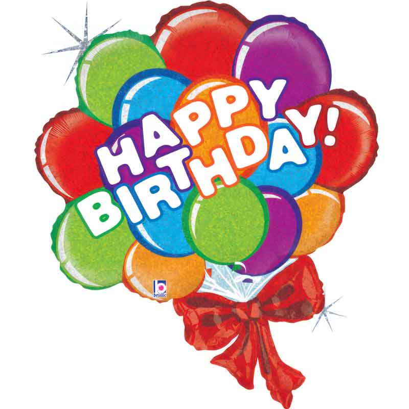37in BIRTHDAY BALLOON BOW FOIL BALLOON