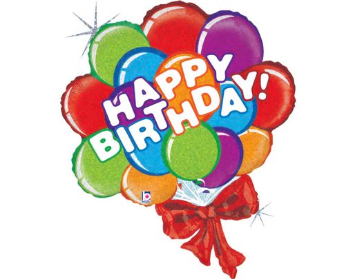 37in BIRTHDAY BALLOON BOW FOIL BALLOON