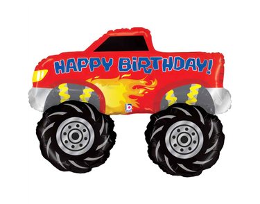41in MONSTER TRUCK BIRTHDAY FOIL BALLOON
