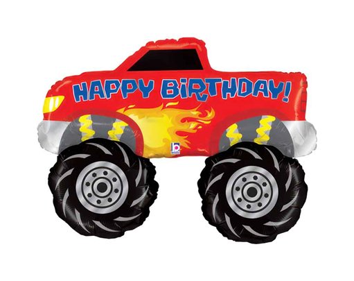 41in MONSTER TRUCK BIRTHDAY FOIL BALLOON