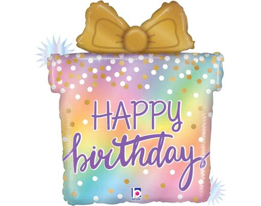 29in OPAL BIRTHDAY PRESENT FOIL BALLOON