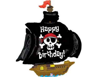 47in PIRATE SHIP BIRTHDAY FOIL BALLOON
