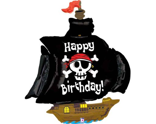 47in PIRATE SHIP BIRTHDAY FOIL BALLOON