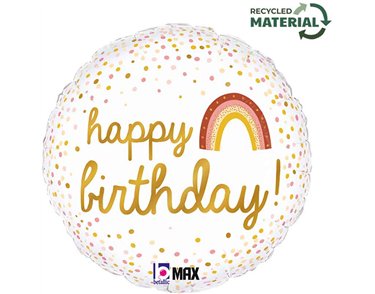 18in BOHO BIRTHDAY FOIL BALLOON
