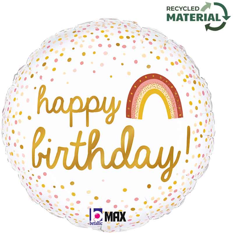 18in BOHO BIRTHDAY FOIL BALLOON
