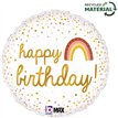 18in BOHO BIRTHDAY FOIL BALLOON