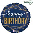 18in NAVY BIRTHDAY FOIL BALLOON