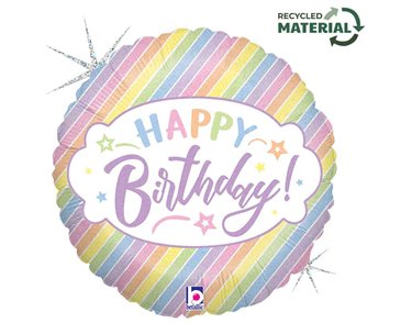 18in PASTEL BIRTHDAY FOIL BALLOON