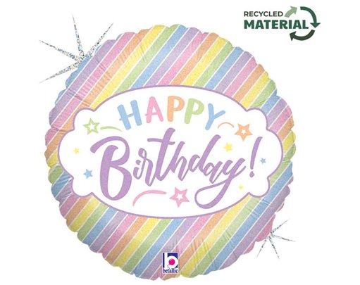 18in PASTEL BIRTHDAY FOIL BALLOON