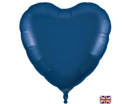 36in NAVY BLUE HEART FOIL BALLOON