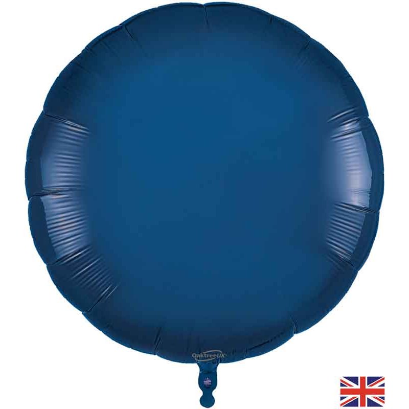 36in NAVY BLUE ROUND FOIL BALLOON