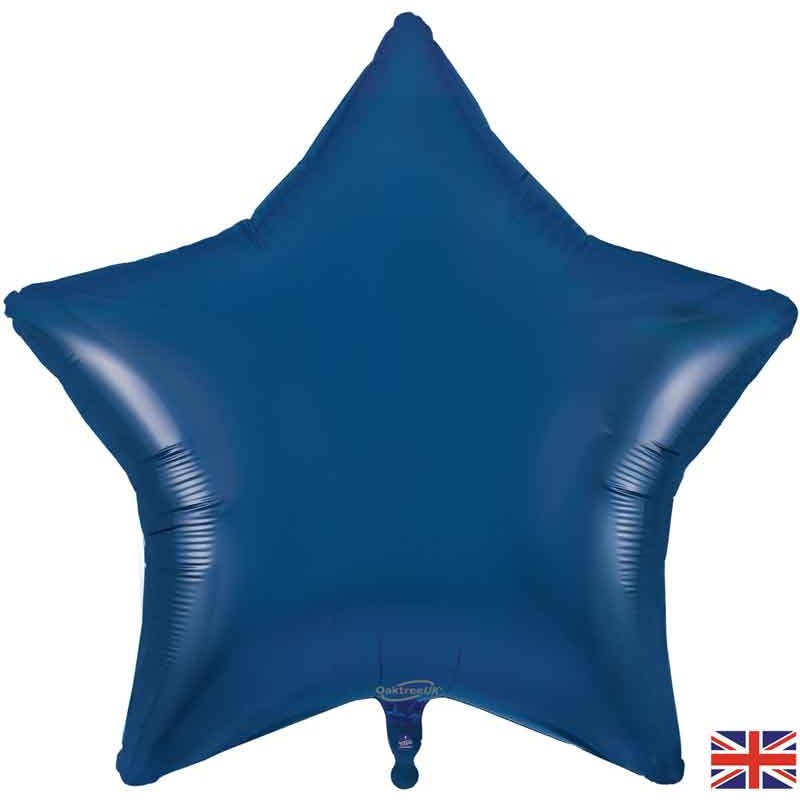 36in NAVY BLUE STAR FOIL BALLOON